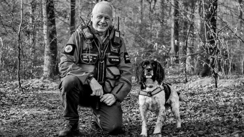 Photo of Search Dog Oppo and his handler Bug